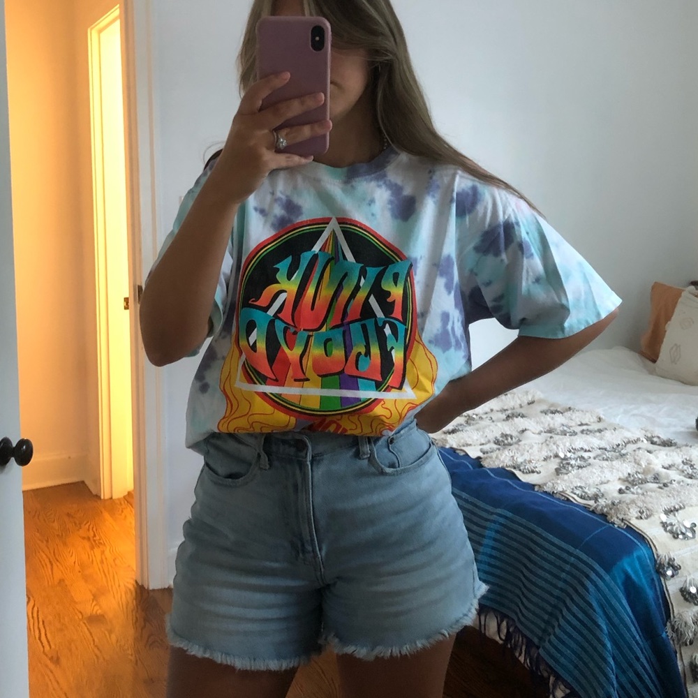 Pink Floyd Tie Dye Band Graphic T-Shirt
